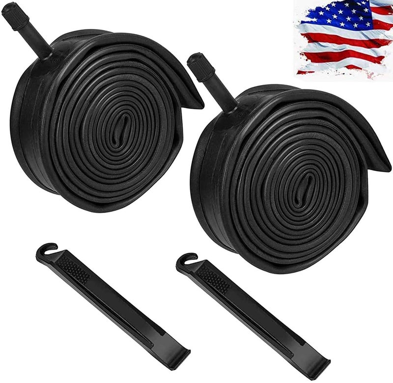 EddHomes 26 Inch Bike Tube 26x2.125 Bicycle Tube 26x1.90/26x1.95 Bike Tire Tube Replacement Bike Tube Road Bicycle Inner Tube Mountain Bike Inner Tube (26in Bike Tube 2pcs) - Image 1
